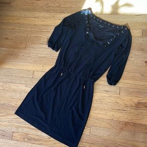 White House Black market black midi dress size XXS